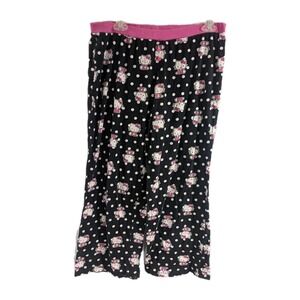 Hello kitty pajama pants Y2K 2010 capri loungewear Cute Cozy Sleep Womens XL